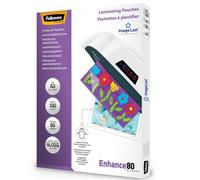 Fellowes ImageLast Laminating Pouches A3 Glossy 80 micron Transparent Pack of 25