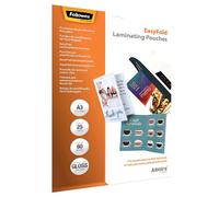 Fellowes A3 Laminating Pouches, Gloss Finish, 25 Sheets, 160 Micron (2 x 80 Micr