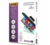 Fellowes ImageLast Enhance Laminating Pouch A4 Glossy 80 microns (2 x 80) Transparent Pack of 100