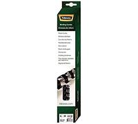 Fellowes A4 8 mm Plastic Binding Combs for Comb Binding Machine, Binds 21 to 40 Pages, Black, Pack of 25, 5330702
