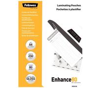 Fellowes A4 Glossy 80 Micron Laminating Pouch