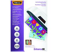 Fellowes A4 Laminating Pouches, Gloss, 160 Micron (2 x 80 Micron) Self adhesive,
