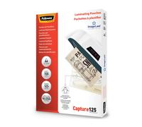 Fellowes A4 Laminating Pouches, Gloss Finish, 100 Sheets, 250 Micron (2 x 125...