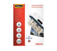 Fellowes ImageLast Laminating Pouches A4 Glossy 125 micron Transparent Pack of 25