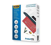 Fellowes Protect Laminating Pouches A4 Glossy 175 microns (2 x 175) Transparent Pack of 100