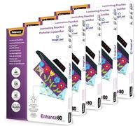 Fellowes A4 Laminating Pouches - Gloss Finish - 500 Sheets (5x100 Sheets), 160
