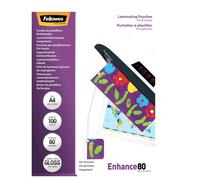 Fellowes A4 Pre-Punched 80 Micron Laminating Pouch