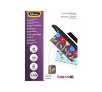 Fellowes A4 Pre-Punched 80 Micron Laminating Pouches Pack of 100 (5452502)