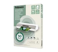 Fellowes A5 Laminating Pouches - 100 Pack, Gloss Finish, Light Duty 75/80 Micron, 50% Recycled Content - Lamination for Teachers & Offices