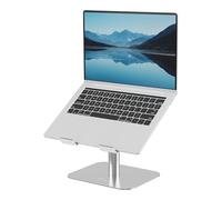 Fellowes Alumia™ Desk Based Laptop Stand - Silver - Metal Height and Tilt Adjustable, Ergonomic Aluminium Space-Saving Riser for Home or Office Use, Made from Recycled Materials