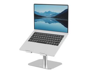 Fellowes Alumia Laptop Riser Desk Based Laptop Stand Max Size 15 inch Max Weight 5kg Silver