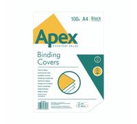 Fellowes Apex Lthrbrd Cvr BLK PK100