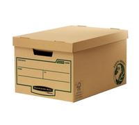 Fellowes Bankers Box Earth Series Large Storage Box. Material: Paper Product colour: Brown. Weight: 440 g Interior dimensions (W x D x H): 325 x 445 x 260 mm Dimensions (WxDxH): 335 x 470 x 271 mm