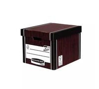 Fellowes Bankers Box Premium 726 Tall Storage Box - Woodgrain