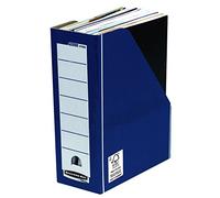 Fellowes Bankers Box Premium Magazine File - Blue/White, Pack of 10