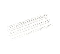 Fellowes Plastic Binding Combs 25mm A4 White – Binds 181–200 Pages – Pack of 50 (5348204)