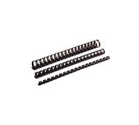 Fellowes Plastic Binding Combs 32 mm A4 - 241-280 Sheet Capacity, 21 Oval Rings, Black, Pack of 50