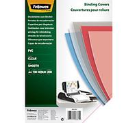 Fellowes Transpsarent Plastic Covers 200 Micron (100 Pack)