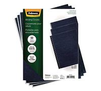 Fellowes Binding Grain Presentation Covers, Letter, Navy, 50 Pack (52124)