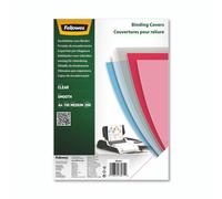 Fellowes Binding Covers Clear PET A4 200 Micron Pack of 100 (5384701)