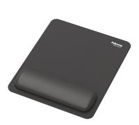 Fellowes Breyta Mouse Mat Wrist Rest Mouse Pad Wrist Support with Antibacterial Protection Ergonomic Mouse Mat Black