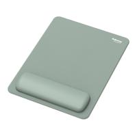 Fellowes Breyta XL Mouse Mat Wrist Rest XL Mouse Pad Wrist Support with Antibacterial Protection Ergonomic Mouse Mat Sage