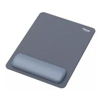 Fellowes Breyta XL Mouse Mat Wrist Rest XL Mouse Pad Wrist Support with Antibacterial Protection Ergonomic Mouse Mat Marine