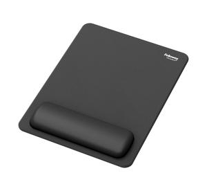 Fellowes Breyta XL Mouse Mat Wrist Rest XL Mouse Pad Wrist Support with Antibacterial Protection Ergonomic Mouse Mat Black