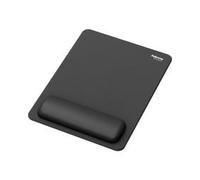Fellowes Breyta Mouse Mat - XL Ergonomic Mouse Pad with Wrist Rest, Antibacterial - Black