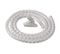 Fellowes Cable Zip | Cable Tidy Tube | Cable Management Sleeve | 2 Metre Length, 2cm Diameter - White