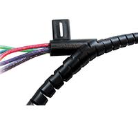 Fellowes Cable Zip | Cable Tidy Tube | Cable Management Sleeve | 2 Metre Length, 2cm Diameter - Black