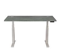 Fellowes Cambio Electronically Height Adjustable Sit Stand Desk Rectangular Oak T-Foot 1,699 (W) x 649 (D) x 1,305 (H) mm MFC (Melamine Faced Chipboard), PVC (Polyvinyl Chloride), Steel