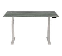 Fellowes Cambio Electronically Height Adjustable Sit Stand Desk Rectangular T-Foot 1,699 (W) x 649 (D) x 1,305 (H) mm MDF (Medium-Density Fibreboard), PVC (Polyvinyl Chloride), Steel