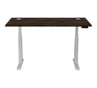 Fellowes Cambio Electronically Height Adjustable Sit Stand Desk Rectangular Walnut T-Foot 1,699 (W) x 649 (D) x 1,305 (H) mm MDF (Medium-Density Fibreboard), PVC (Polyvinyl Chloride), Steel