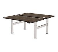 Fellowes Cambio Electronically Height Adjustable Sit Stand Desk Rectangular Walnut T-Foot 1,699 (W) x 1,470 (D) x 1,305 (H) mm MFC (Melamine Faced Chipboard), PVC (Polyvinyl Chloride), Steel