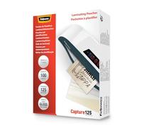 Fellowes Glossy 125 Micron Card Laminating Pouch - 83x113mm