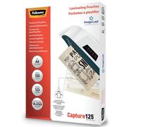 Fellowes Capture125 Laminating Pouch A4 250 Micron Total Thickness Gloss (Pack of 100) 5307401