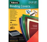 Fellowes Chromolux Gloss Covers Red A4
