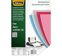 Fellowes Binding Covers for Comb and Wire Binding Machines A4 180 Micron Clear PET Pack of 100
