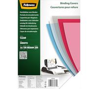 Fellowes Binding Covers A4 200 Micron Clear PET (Pack of 100) 5384701