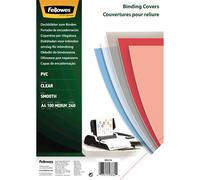 Fellowes 53762 Plastic Cover 240MIC Clr (Pack-100)