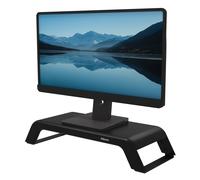 Fellowes Computer Monitor Stand with 3 Height Adjustments - Hana LT Monitor Riser - Ergonomic Adjustable Monitor Stand for Computers - Max Weight 22.6KG - Black