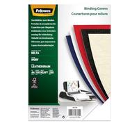 Fellowes CRC53700 - FSC Certified A4 Leather Delta Grain Cover - Ivory