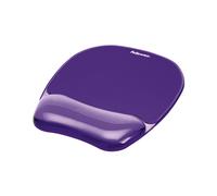 Fellowes Crystal Gel Mousepad and Wrist Rest Purple (91441)