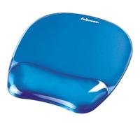 Fellowes CRYSTAL Mouse Pad and Wrist Rest Gel Blue