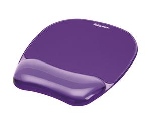 Fellowes Crystal Mouse Pad & Wrist Rest - Purple