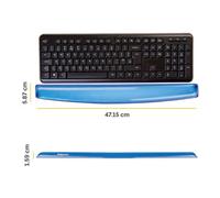 Fellowes Crystals Blue Gel Wrist Rest