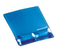 Fellowes Crystals Mouse Pad/Wrist Rest Blue