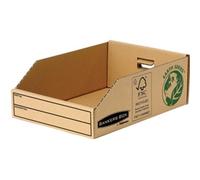 Bankers Box by Fellowes Parts Bin Earth Series 200mm Corrugated Packed Flat Pack of 50