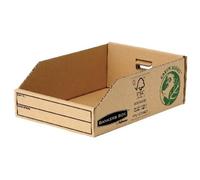 Bankers Box by Fellowes Parts Bin Earth Series 200mm Corrugated Packed Flat Pack of 50